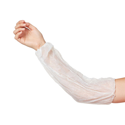 Нарукавники-одноразовые-8мкм-белые