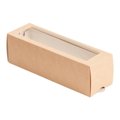 Упаковка-для-макарони-180x55x55-крафт-белый-с-окном-MB-6
