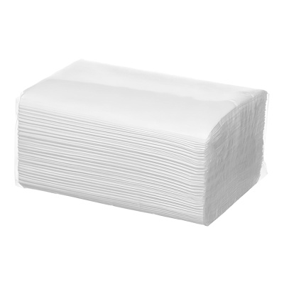 Салфетки-21х16-(200)-белые-1сл-V-сложение-для-диспенсера-в-картоне