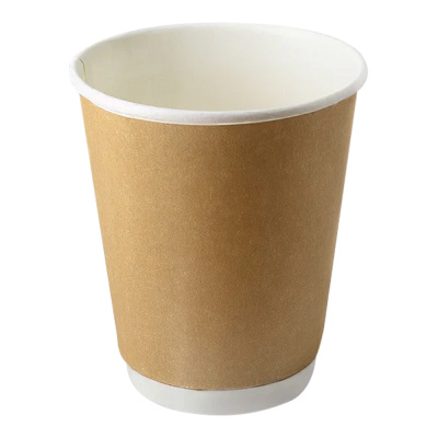 Стакан 250 мл d-80 бумажный 2-х слойный крафт