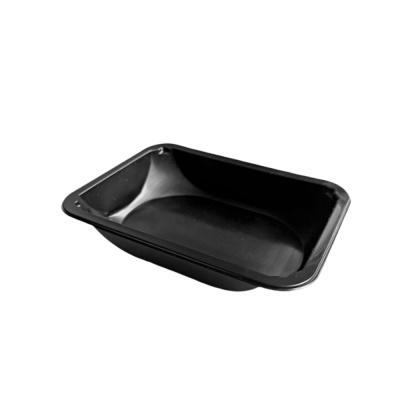 Лоток под запайку 187х137х50 ФРЕШ черный Кларити