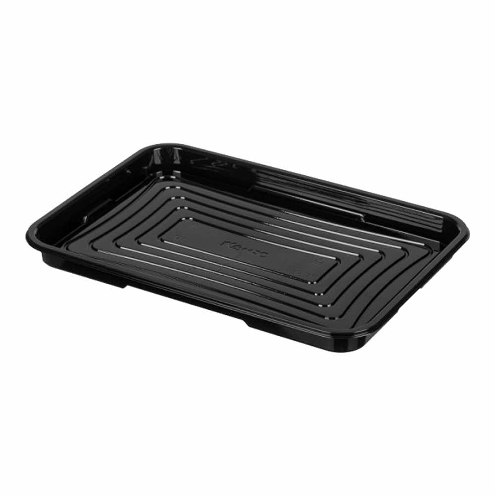 Контейнер-для-суши-прямоуг-200-гр-184х129х18-черный-без-крышки-С-019